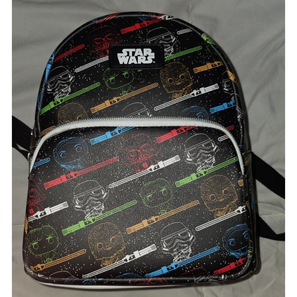 Like new Disney star wars Funko pop character mini backpack bookbag purse bag!